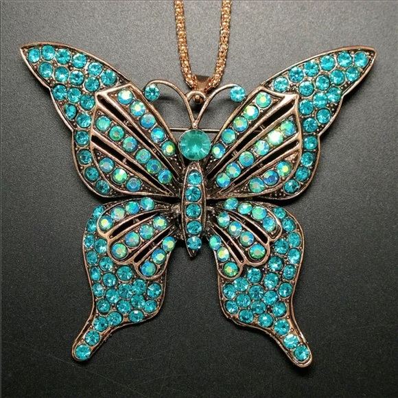 Betsey Johnson Jewelry - New Betsey Johnson Butterfly Statement Necklace